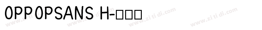 OPPOPSANS H字体转换